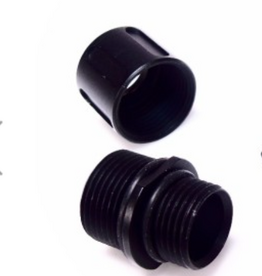 VORSK Gewindeadapter 12 mm CW|14 mm CCW (Schwarz)