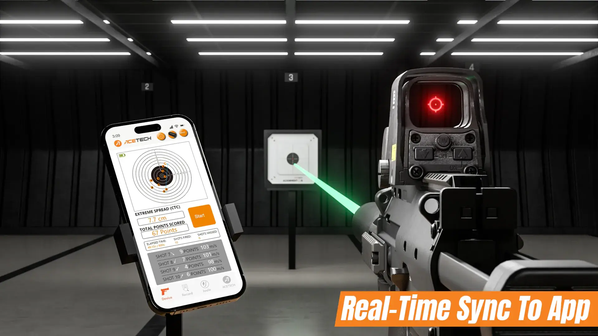 ACETECH ALIGNMENTOR Smart Zeroing Electronic Alignment Target Compact