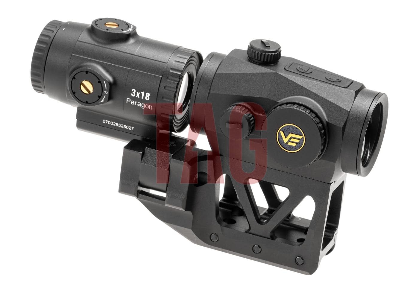 Vector Optics Scrapper 1x25 RDS mit Paragon 3x Vergrößerungsglas und einteiliger Montage