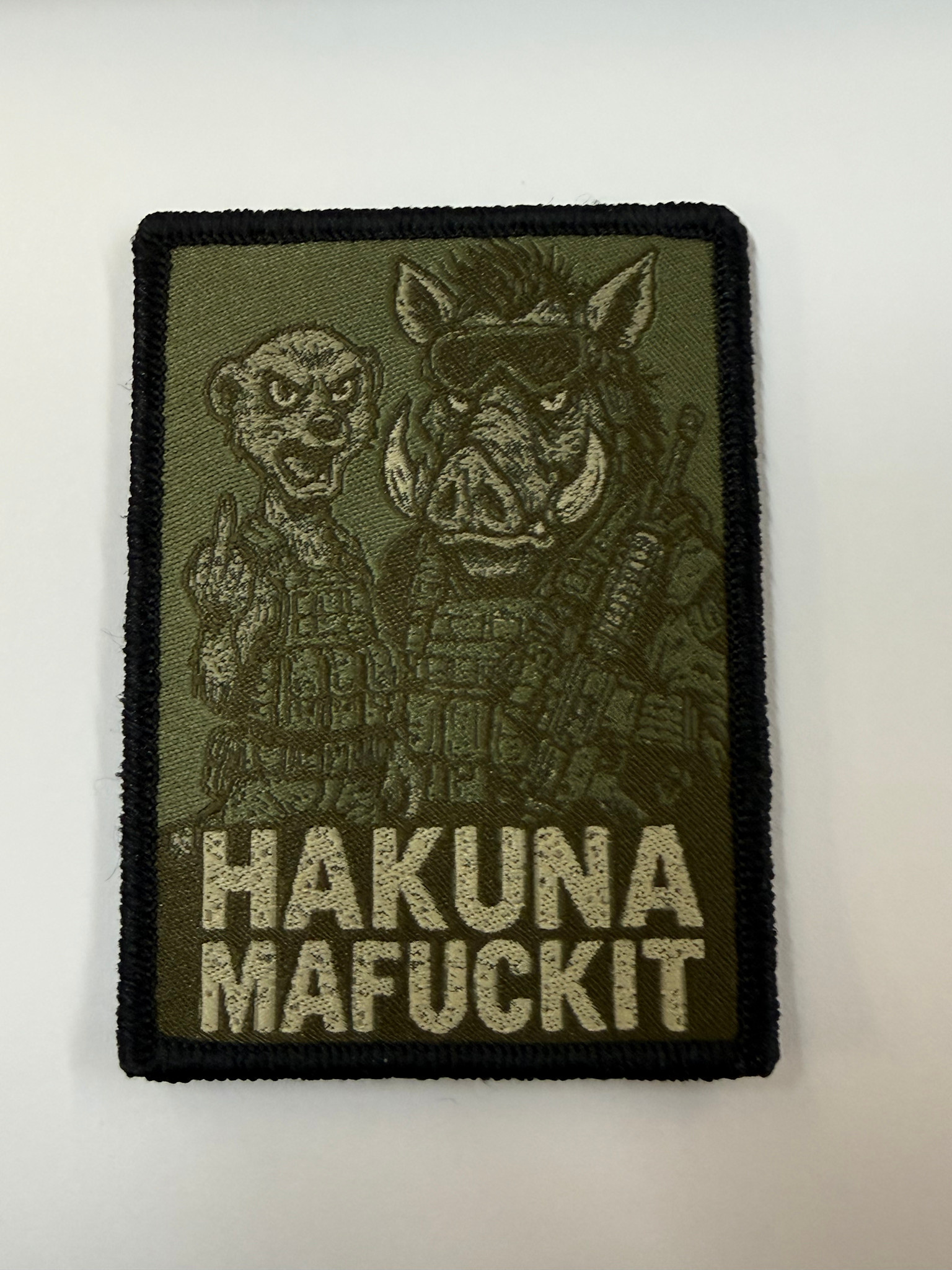 TAG-SHOP ® Camaleon Camaleon Hakuna Mafucket Whoven Patch Grün Nr. 1