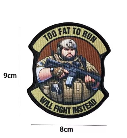 TAG-SHOP ® Camaleon too fat to run patch
