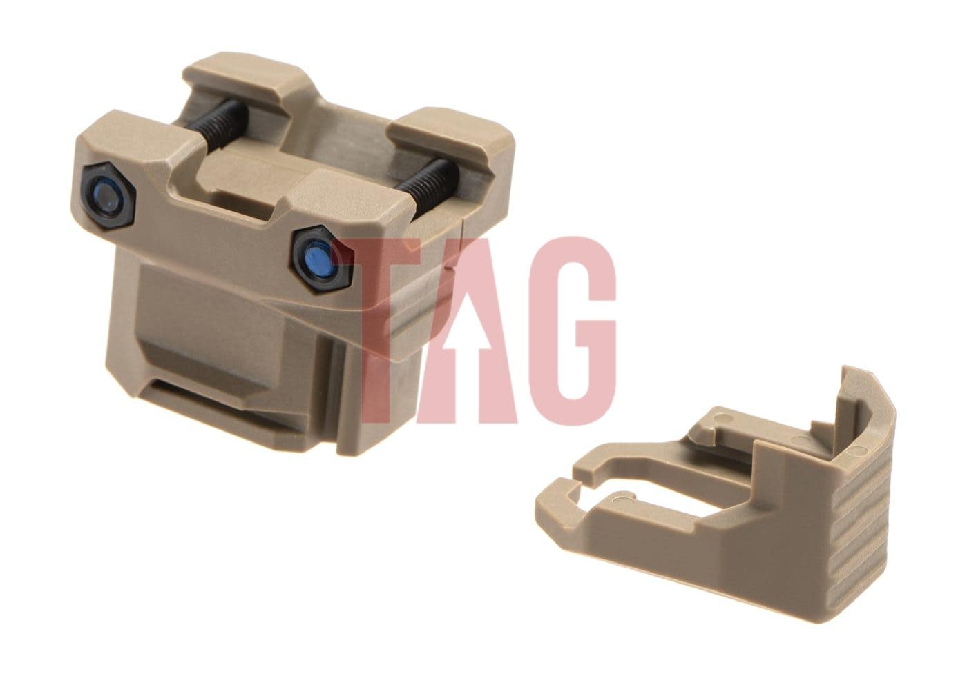 Strike Industries Stacked Angled Grip with Cable Management System for Picatinny Rails Dark earth