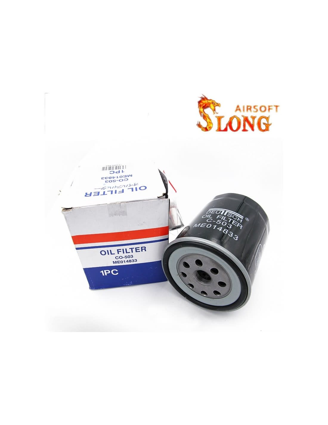 slong AIRSOFT Big Silencier oil filter style D - black