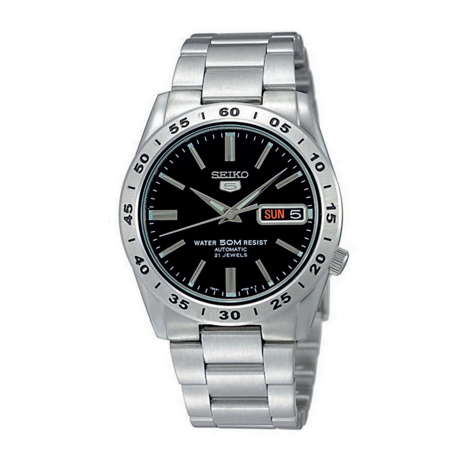 Seiko - SNKE01K1 - 5 SPORTS WATCH - Black and Silver - Brunott Jewelry