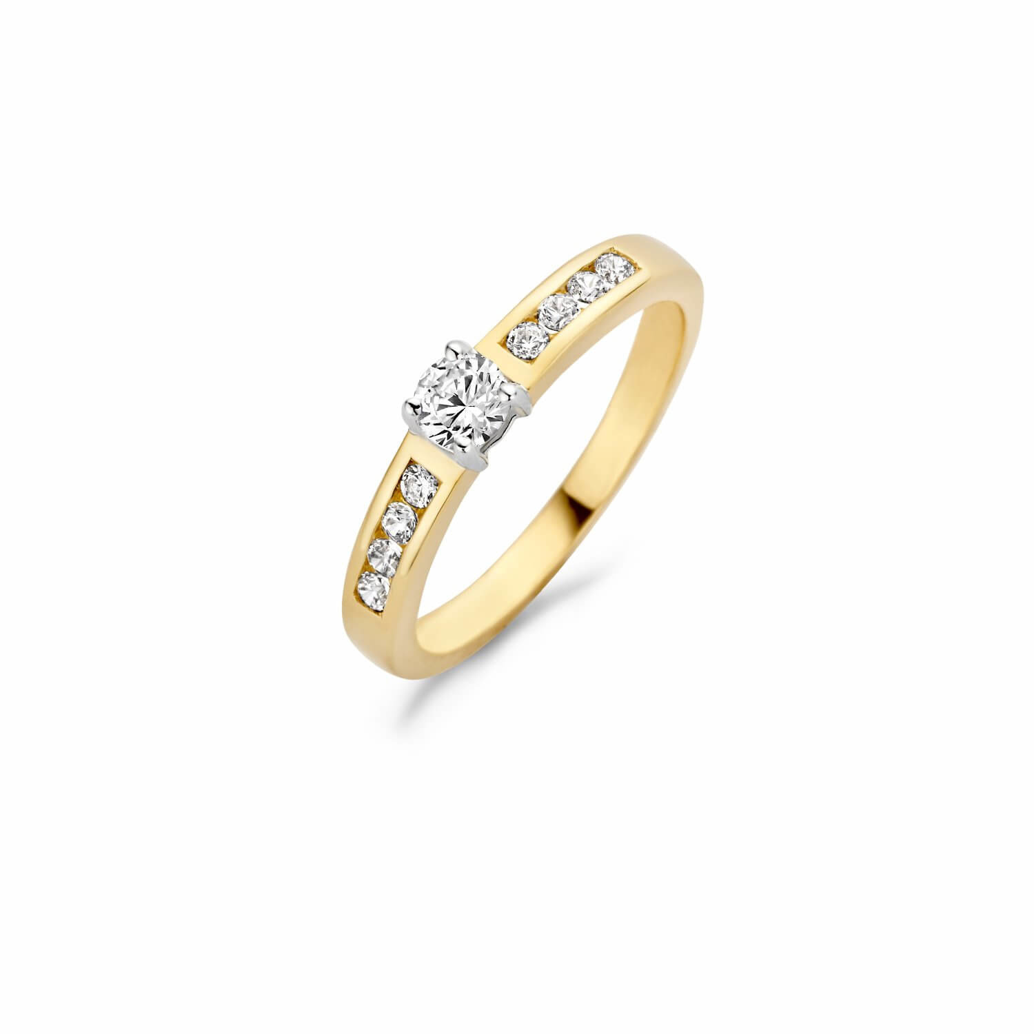 Blush Ring 1125BZI Gold and White Gold (14Krt.) Zirconia