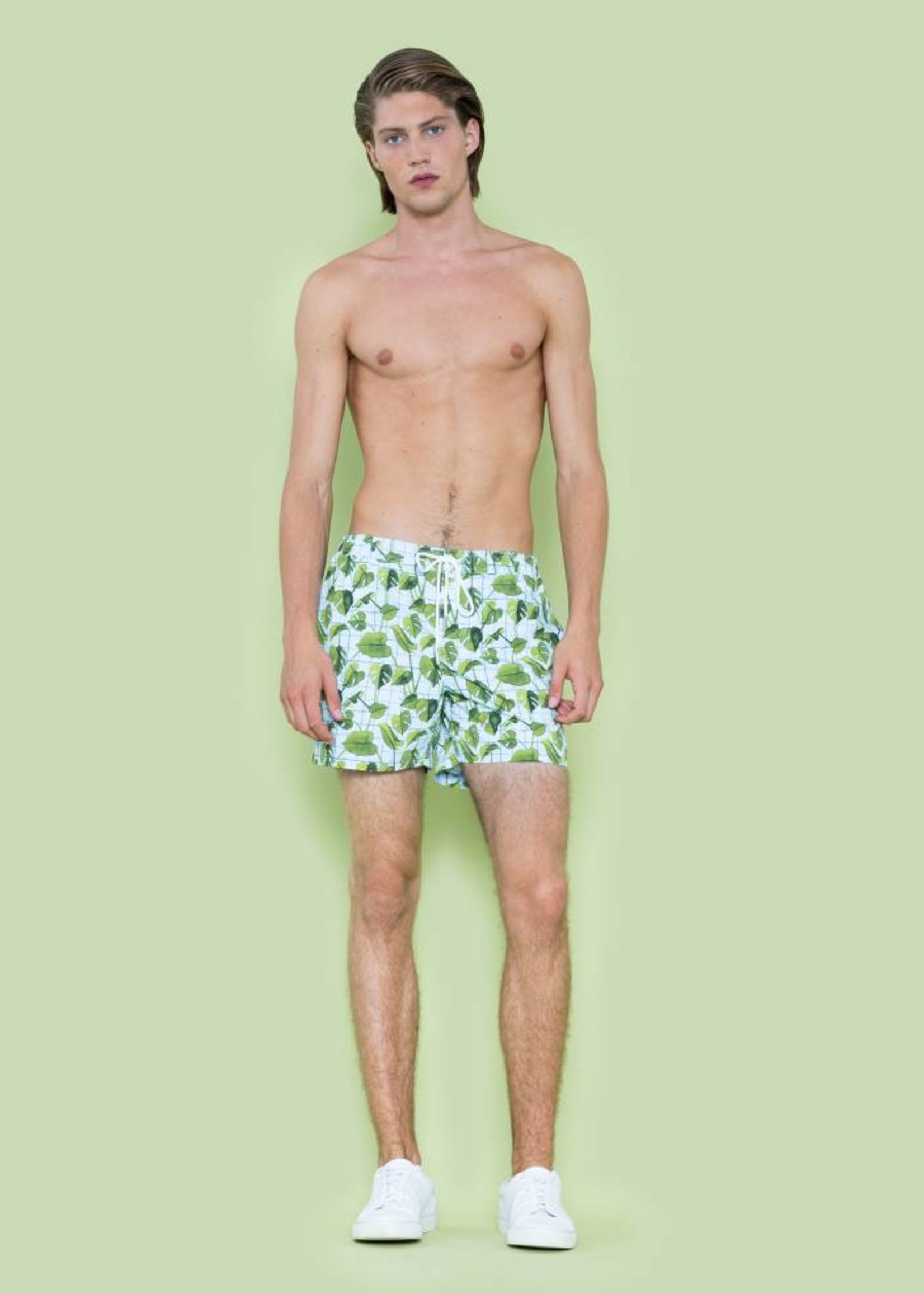 GSUS Plants And Grid Swimshorts