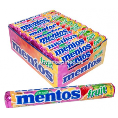 Mentos fruitrol per stuk