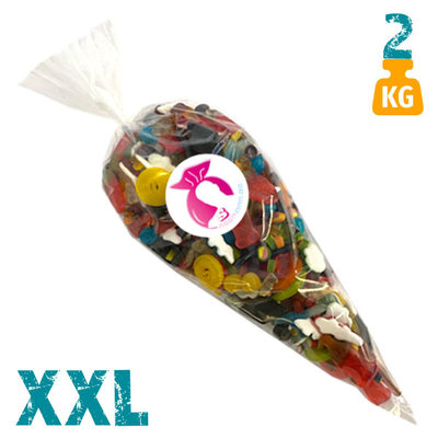 XXL snoepzak van 2 kg met oliegommen