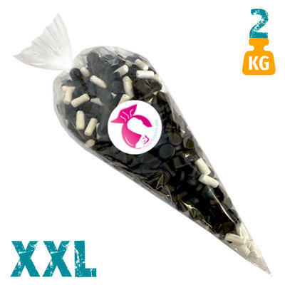 XXL snoepzak van 2 kg met drop