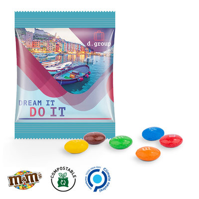 M&M personaliseren chocolade kleine zakjes - composteerbaar 10g