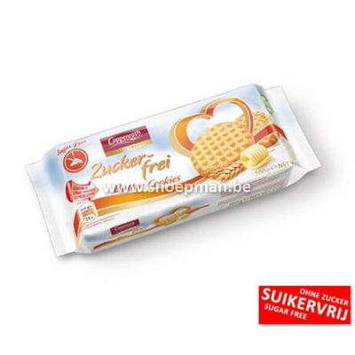 De Bron Suikervrije boterkoeken van Coppenrath verpakt in een doos van 200g.n Suikervrije koeken kopen bij Snoepman!