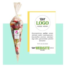 Bedrukte snoepzakjes met veggie mix