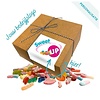 Snoepdozen met een gemengde snoepmix met jouw bedrijfslogo!