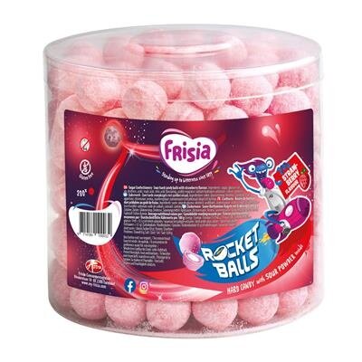 Proef Frisia rocket balls met aardbeiensmaak!