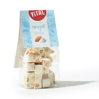 Fleur de sel nougat blokjes proeven!