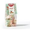 Proef van de tongstrelende nougat met vanille/aardbei/pistache!