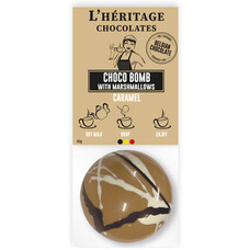 Chocolade bol met karamel 12 stuks