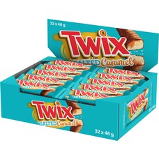 Twix gezouten karamel 46 gram - 32 stuks
