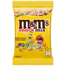 M&m snack mix peanut & choco 6 stuks  - 115gr