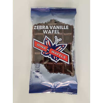 Vanille wafels met chocolade 80gr - 30 stuks kopen!