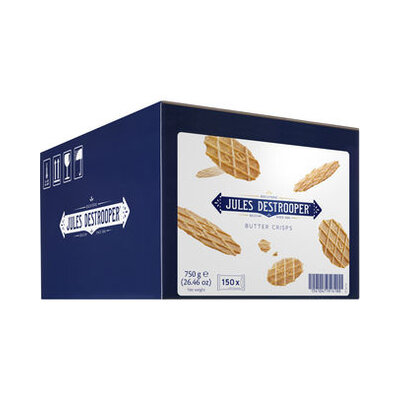 Jules Destrooper natuurboterwafels 5gr - 150 stuks kopen!
