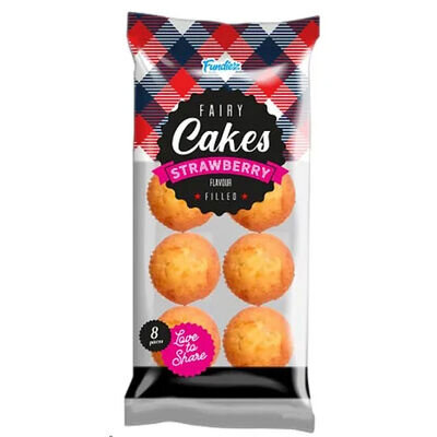 Aardbeien cakejes Fundiez 200gr - 18 stuks bestellen!
