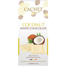 Cachet Witte Chocolade Kokos 100gr x 12 stuks