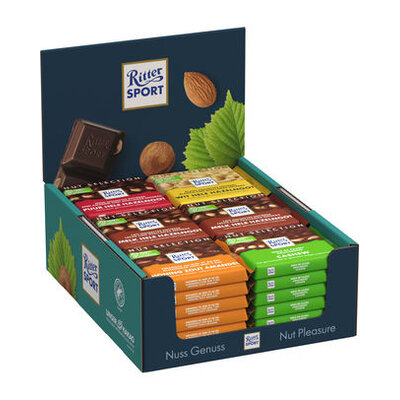Ritter Sport Display 100gr/st verkrijgbaar!
