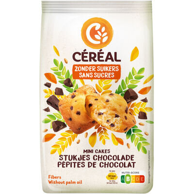Chocolade Chip Cakes Cereal Z/g 30gr kopen