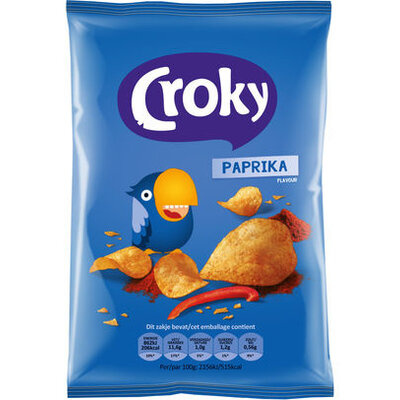 Haal nu deze klassieker Croky Chips Paprika scherp geprijsd binnen de 48uur thuis!
