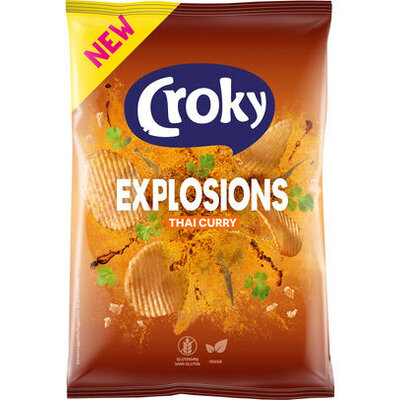 Zin in een exotische bite? Croky Explosions Thai Curry – snel geleverd en voordelig.