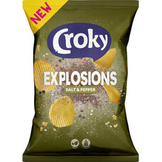 Croky Explosions Chips Salt and Pepper 150gr x 9 stuks