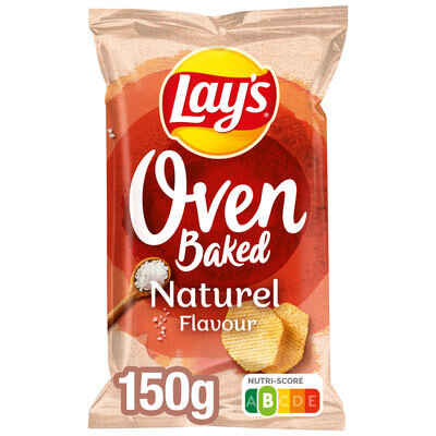 Ovengebakken en lichter: Lay’s Oven Baked Naturel 150gr x 12st!