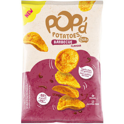 Croky Pop’d Chips Barbecue – luchtig en smoky, voordelig en binnen 48 uur thuisbezorgd.