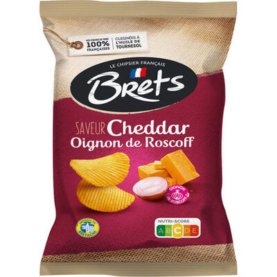 Brets Cheddar Oignons De Roscoff Chips, nu scherp geprijsd en razendsnelle levering.