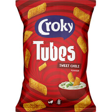 Croky Tubes Sweet Chili 100gr x 12 stuks