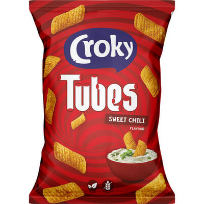 Bestel Croky Tubes Sweet Chili nu extra voordelig en razendsnel geleverd.