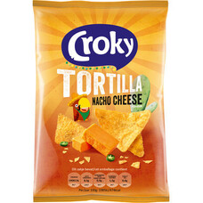 Croky Nacho Cheese Tortilla Chips 40gr x 20 stuks