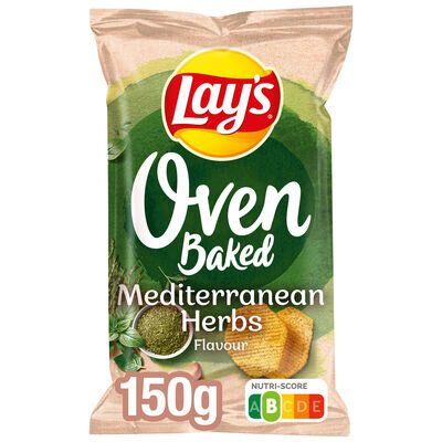 Lays Oven Baked Mediterranean krokant, kruidig en snel geleverd.