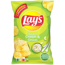 Lay's Sour Cream And Onion 120gr x 12 stuks