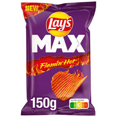 Lay's Max Flamin Hot 150gr x 9 stuks