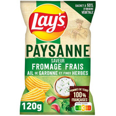 Paysanne Lays Kaas & Knoflook Kruiden 120gr x 24 stuks