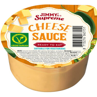 Cheese lovers opgelet: Jimmy’s Supreme Cheese Sauce – romig, vol smaak en snel geleverd.