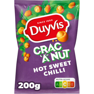 Haal de perfecte borrelsnack in huis met Duyvis Crac a Nut Hot Sweet Chilli – binnen 48 uur geleverd.