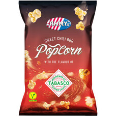 Jimmy's Popcorn Tabasco Sweet Chili Bbq 90gr x 8 stuks