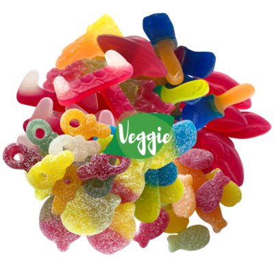 Grote hoeveelheid vegetarische snoep bestellen