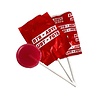 Middelgrote platte lolly's 8,5 gr met naam of logo bedrukt