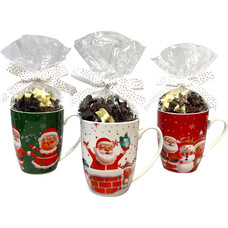 Kerstmok met chocoladesterren - 100 gram