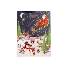 Adventskalender chocolade kerstmannen - 65 gram