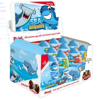 Op zoek naar leuke chocolade-eitjes? Zaini Chocolate Eggs Sea Animals 24 stuks!